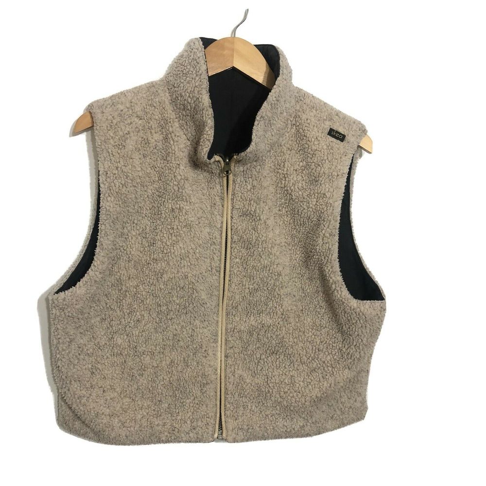 vintage SKEA Unisex Fleece Vest Jacket Full Zip